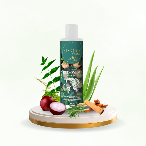 zivora herbal 100% pure red onion hair oil