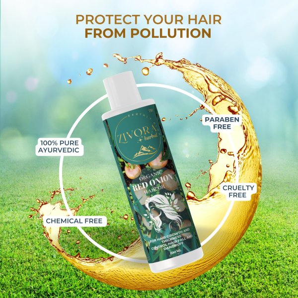 zivora herbal 100% pure red onion hair oil