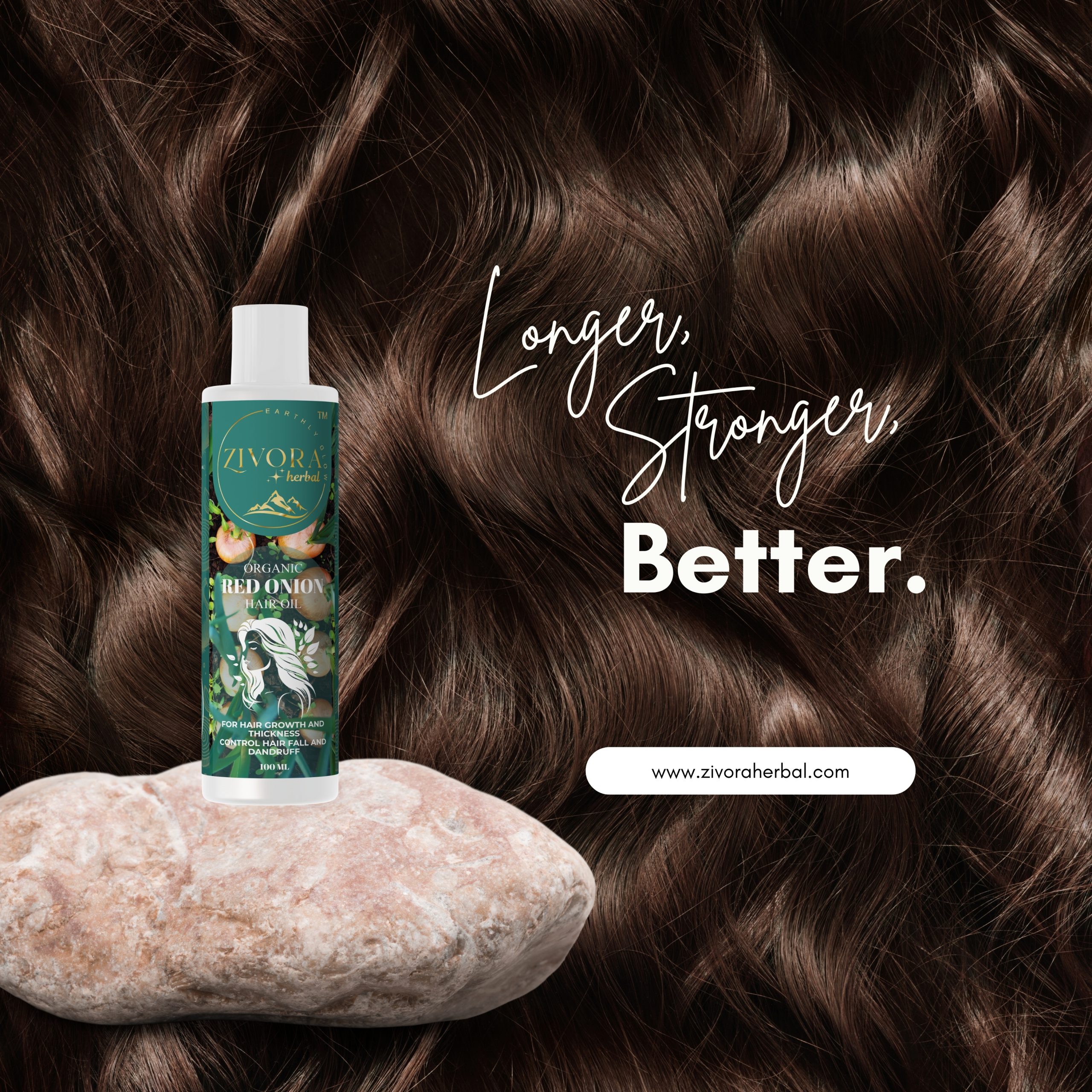 zivora herbal 100% pure red onion hair oil